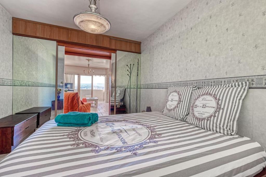 Apartment 2 Pieces Balcon Vue Imprenable Mer---ville---montagne Nizza